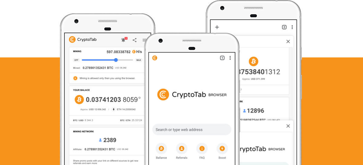 CryptoTab Browser - Un modo semplice per Bitcoin Mining