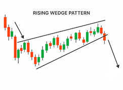 Rising wedge chart pattern