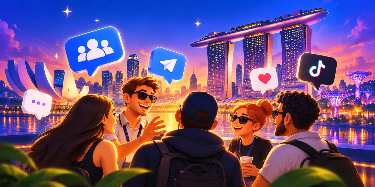 CryptoTab community gathering by Singapore’s Marina Bay