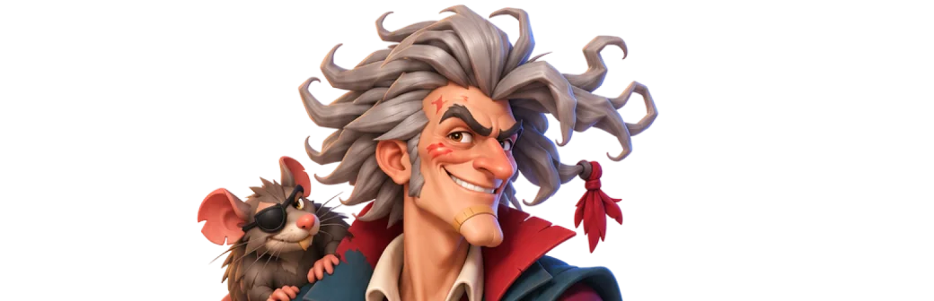 Montgomery Graves and his rat companion